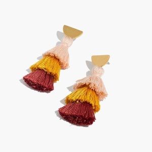 Madewell Tiered Tassel Earrings